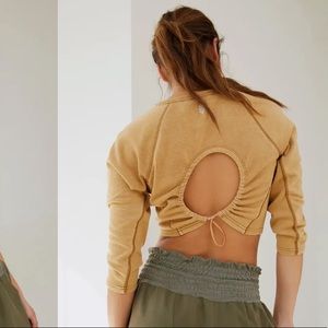 NWT Free People Circle Back Crop Top